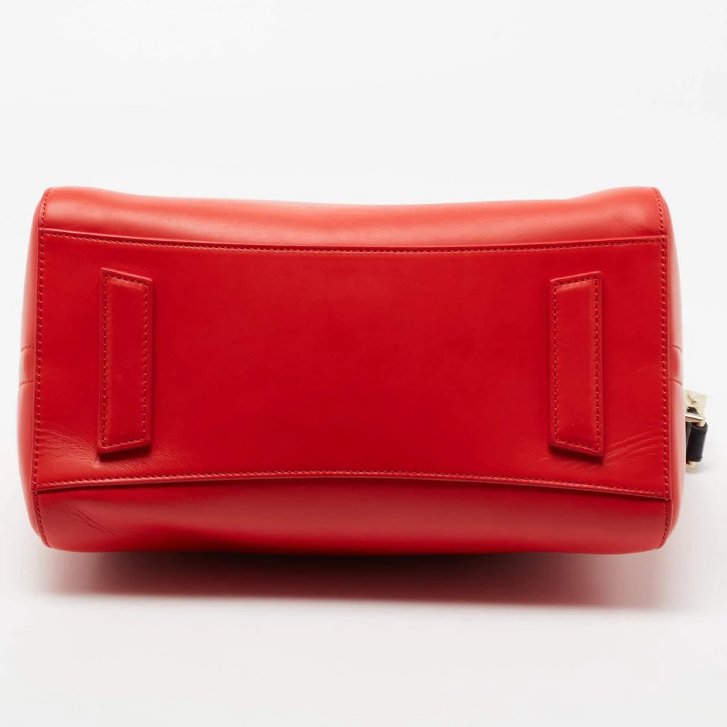 Givenchy Lipstick Red/Black Leather Small Antigona Satchel 商品