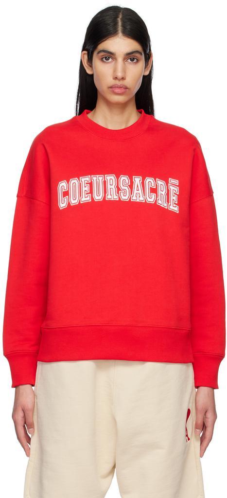 商品AMI|Red Cœur Sacré Sweatshirt,价格¥2268,第1张图片