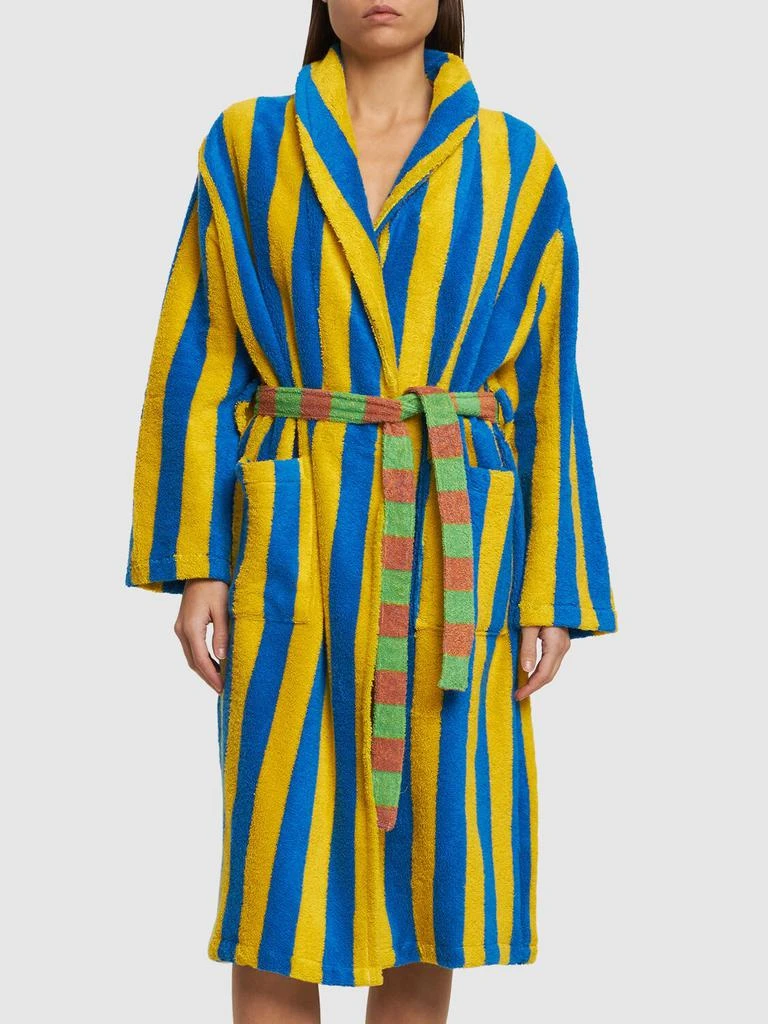 商品DUSEN DUSEN|Reef Stripe Cotton Blend Bathrobe,价格¥1063,第3张图片详细描述