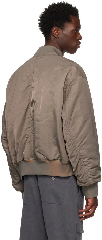 商品Solid Homme|Khaki Padded Bomber Jacket,价格¥5303,第3张图片详细描述