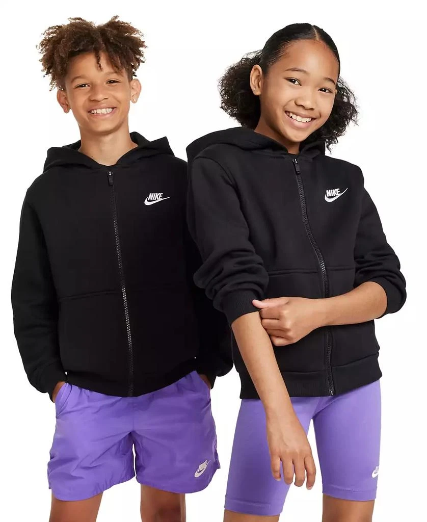 商品NIKE|Big Kids Sportswear Club Fleece Full-Zip Hoodie,价格¥392,第5张图片详细描述