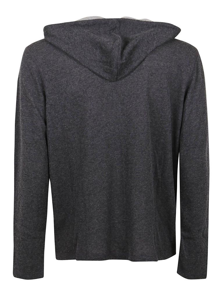 Majestic Filatures Men's  Grey Cotton Sweatshirt商品第2张图片规格展示