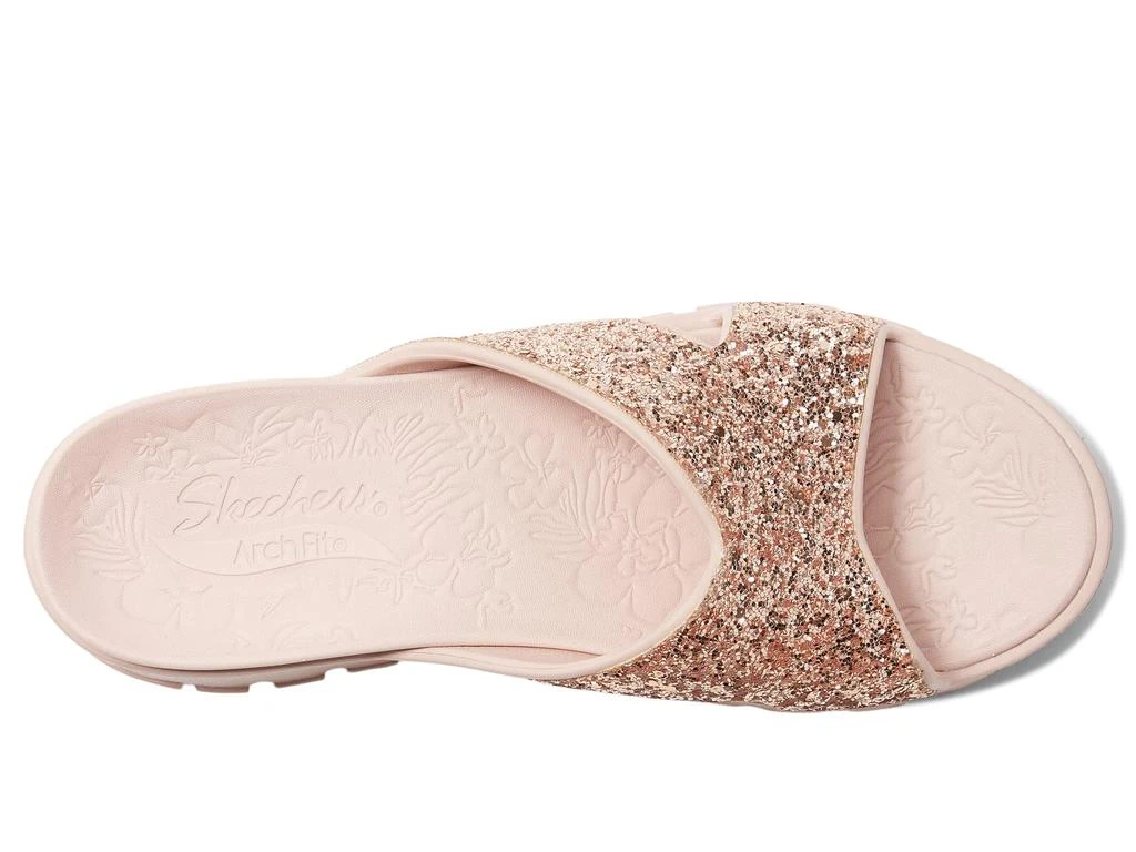 商品SKECHERS|Foamies Arch Fit Footsteps Glitter Cross Band Slide,价格¥402,第2张图片详细描述