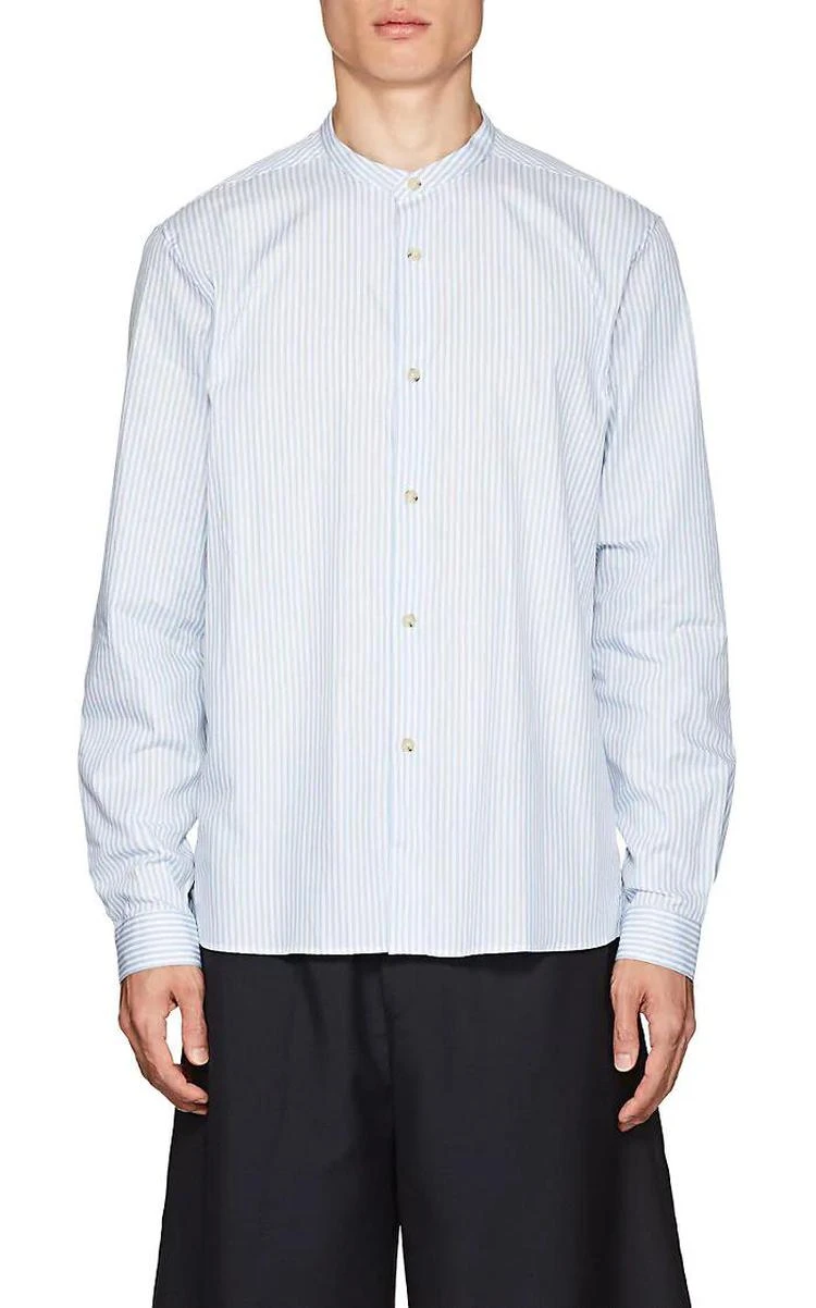 商品Acne Studios|Pine Soft Pop Striped Cotton Poplin Shirt,价格¥595,第5张图片详细描述