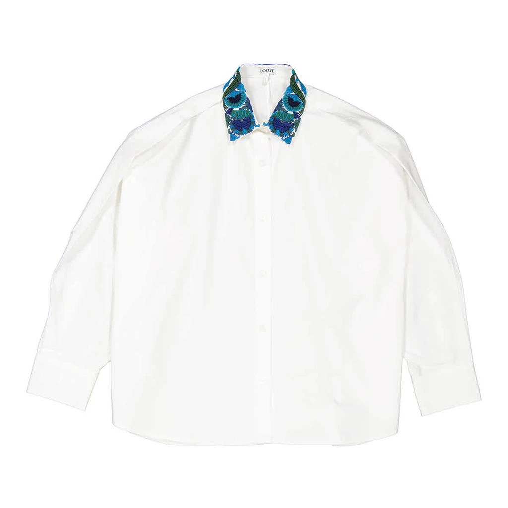 商品Loewe|Embroidered Collar Shirt In White,价格¥1129,第3张图片详细描述