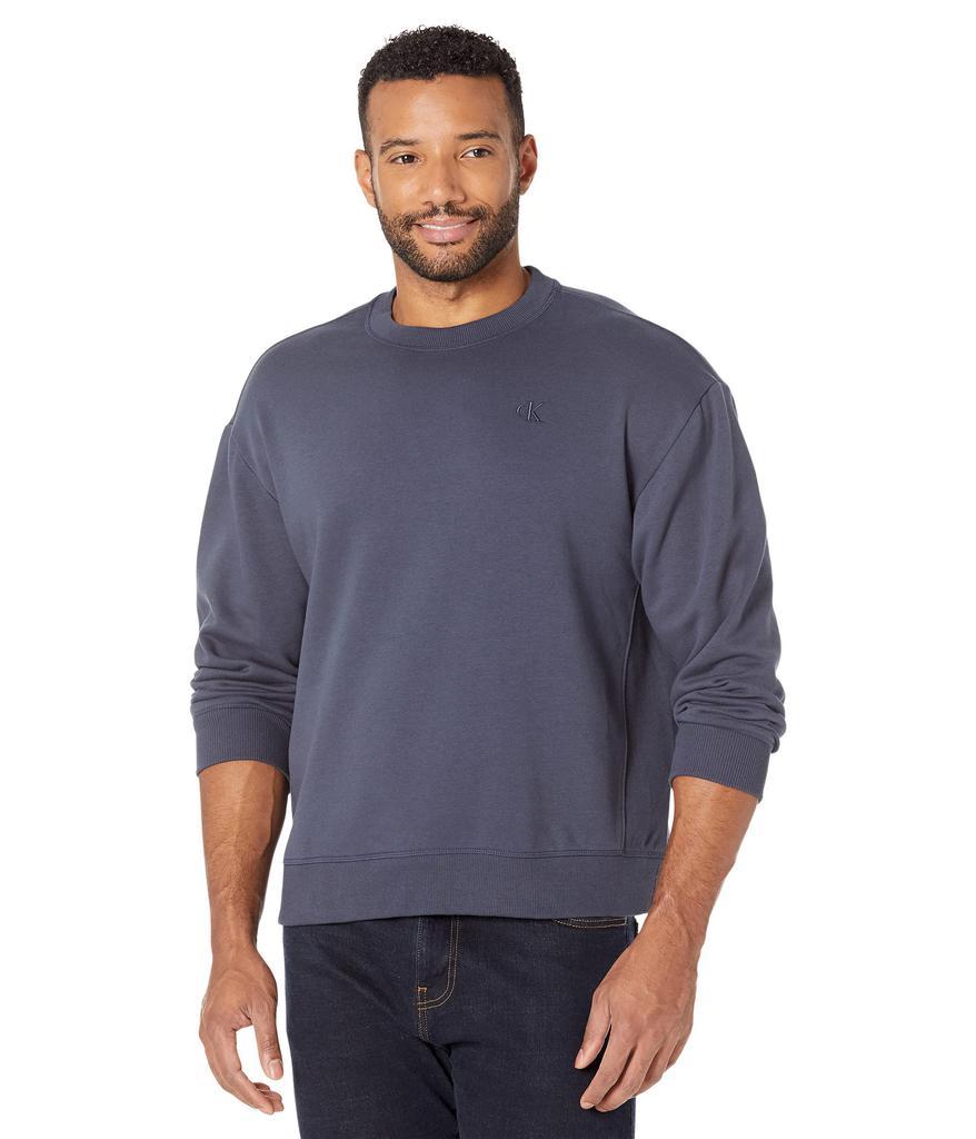 商品Calvin Klein|Long Sleeve Archive Logo Fleece Crew Neck,价格¥281-¥314,第1张图片