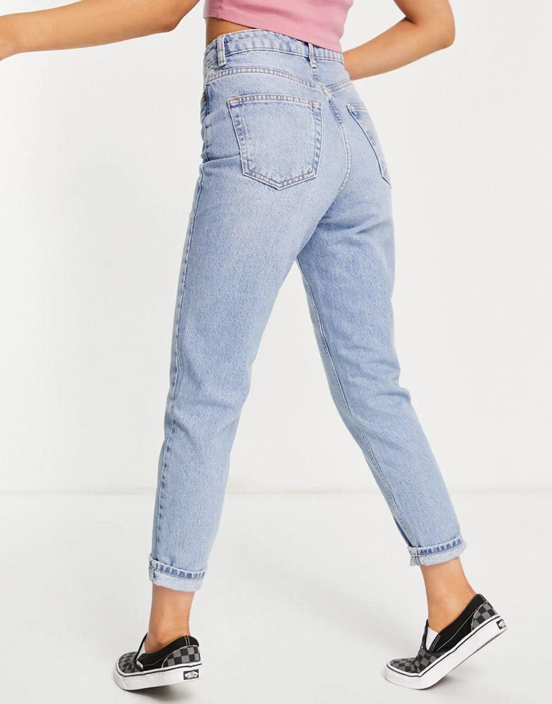 商品Topshop|Topshop Original high rise Mom  jean in bleach,价格¥277,第4张图片详细描述