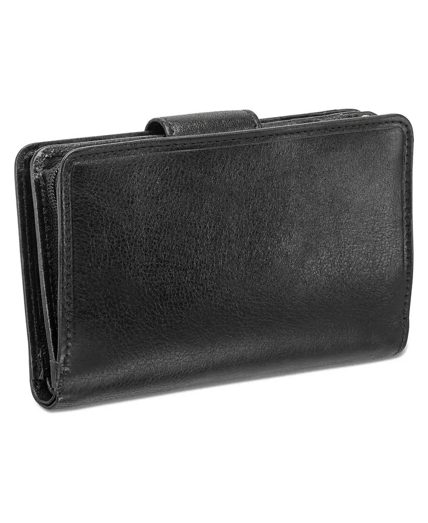 商品Mancini Leather Goods|Equestrian-2 Collection RFID Secure Medium Clutch Wallet,价格¥356,第3张图片详细描述