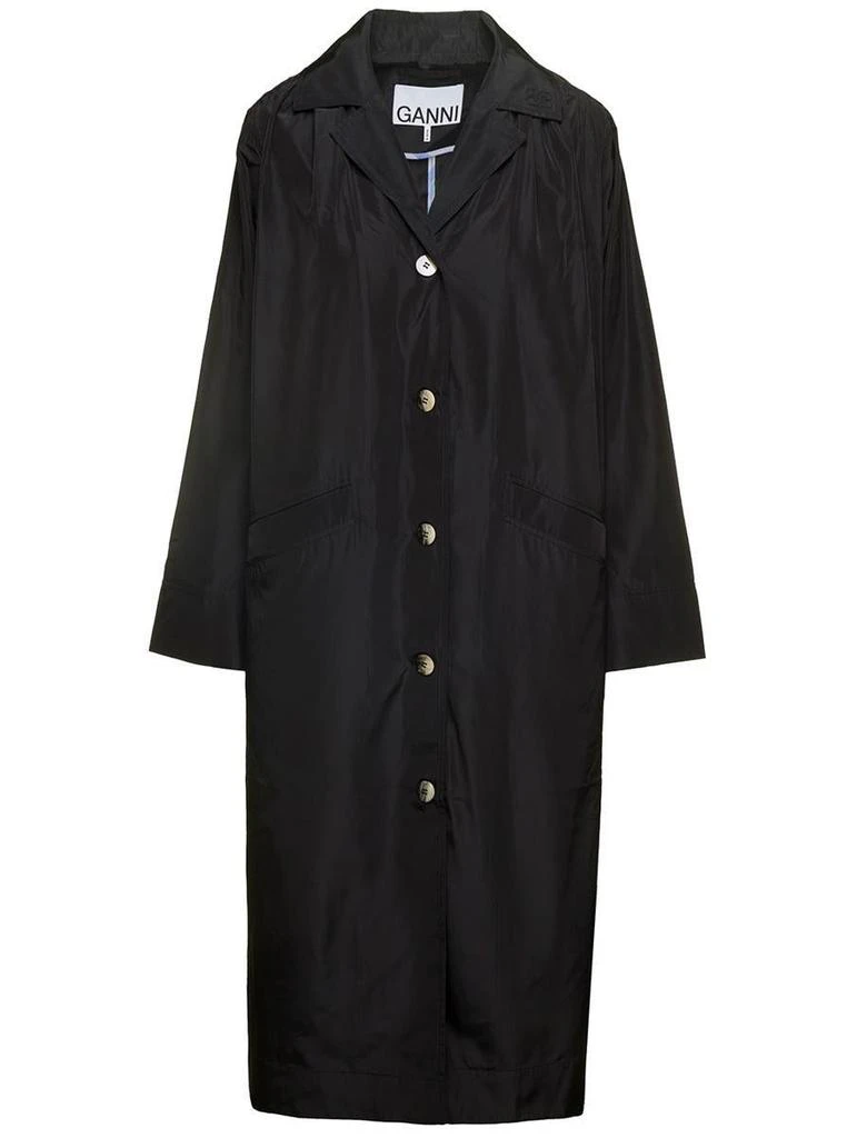 商品Ganni|Ganni Coats & Jackets in Black,价格¥1555,第1张图片