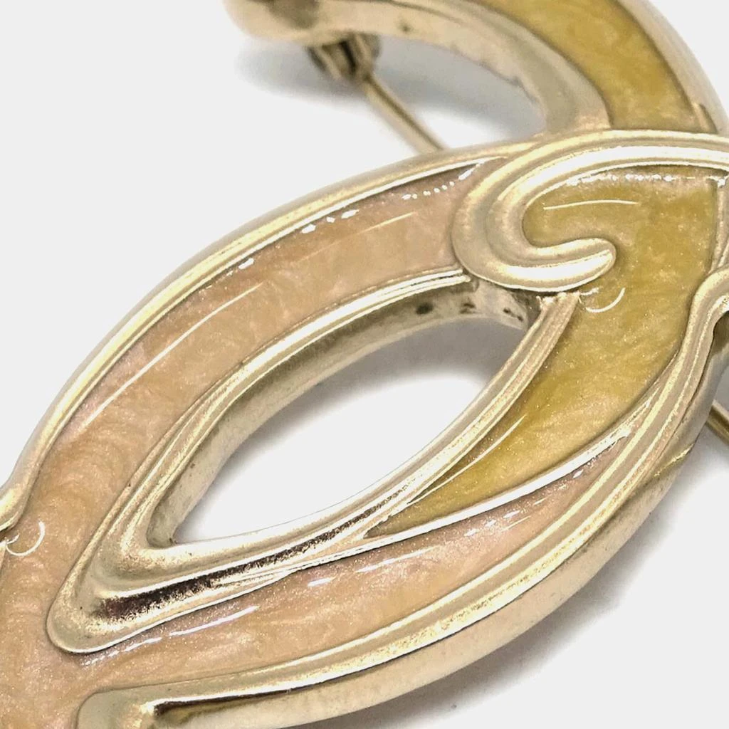 商品[二手商品] Chanel|Chanel CC Brooch Pin Gold 10P,价格¥6032,第2张图片详细描述