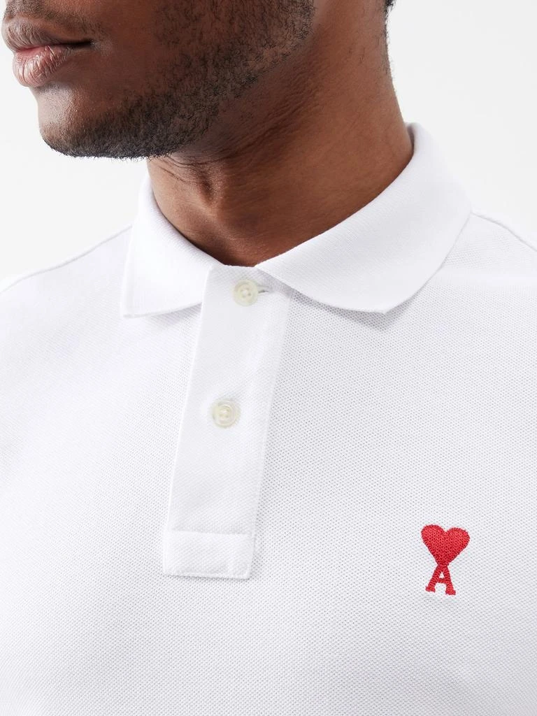 商品AMI|Ami de Cœur-logo cotton polo shirt,价格¥1318,第3张图片详细描述