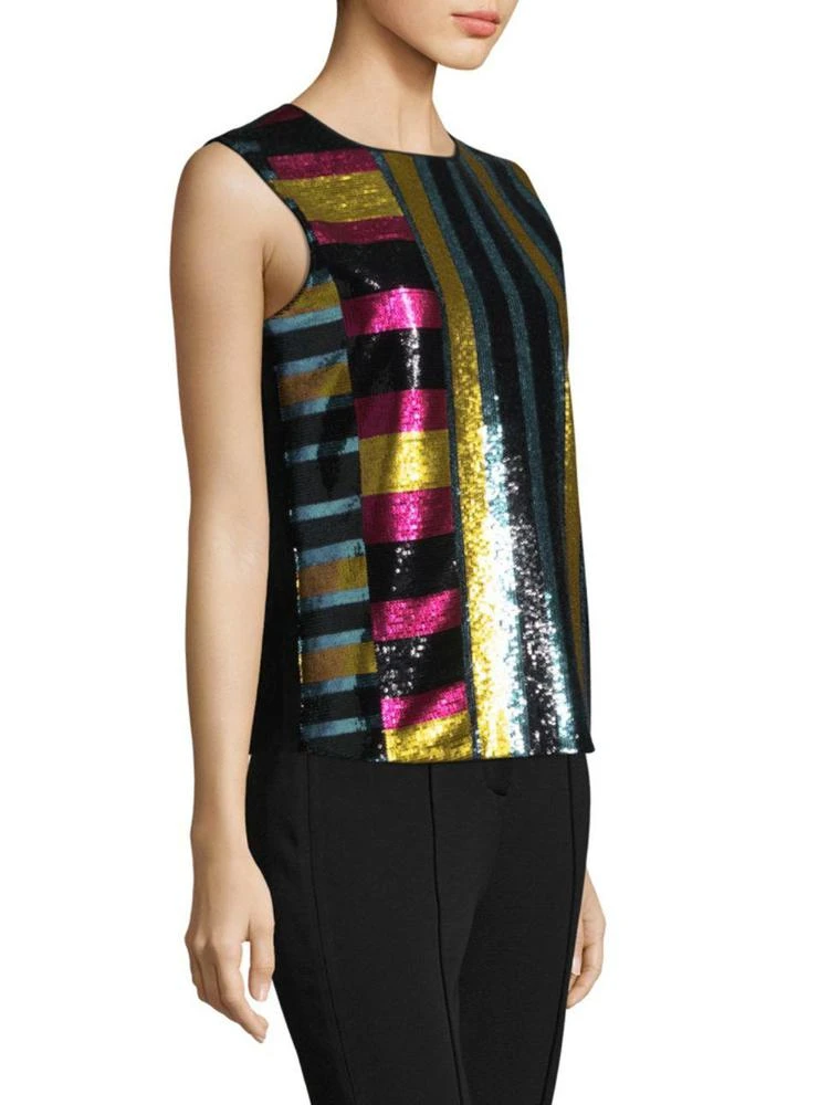 商品Diane von Furstenberg|Sleeveless Shell Colorblock Top,价格¥1494,第3张图片详细描述