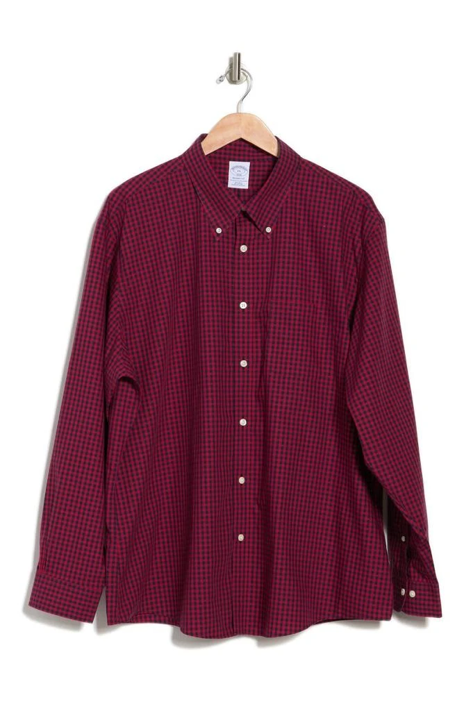商品Brooks Brothers|Gingham Dobby Print Long Sleeve Shirt,价格¥349,第1张图片