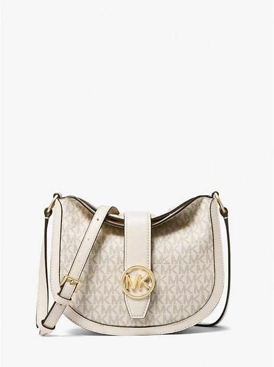 商品Michael Kors|Gabby Small Signature Logo Hobo Crossbody Bag,价格¥443,第1张图片