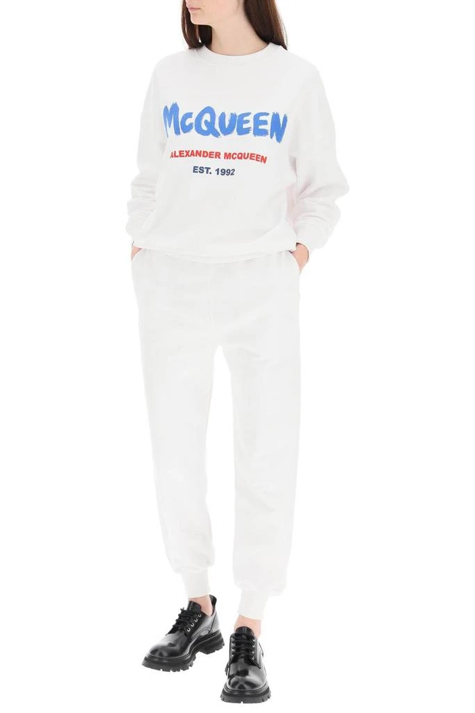 商品Alexander McQueen|GRAFFITI LOGO SWEATSHIRT,价格¥1819,第2张图片详细描述