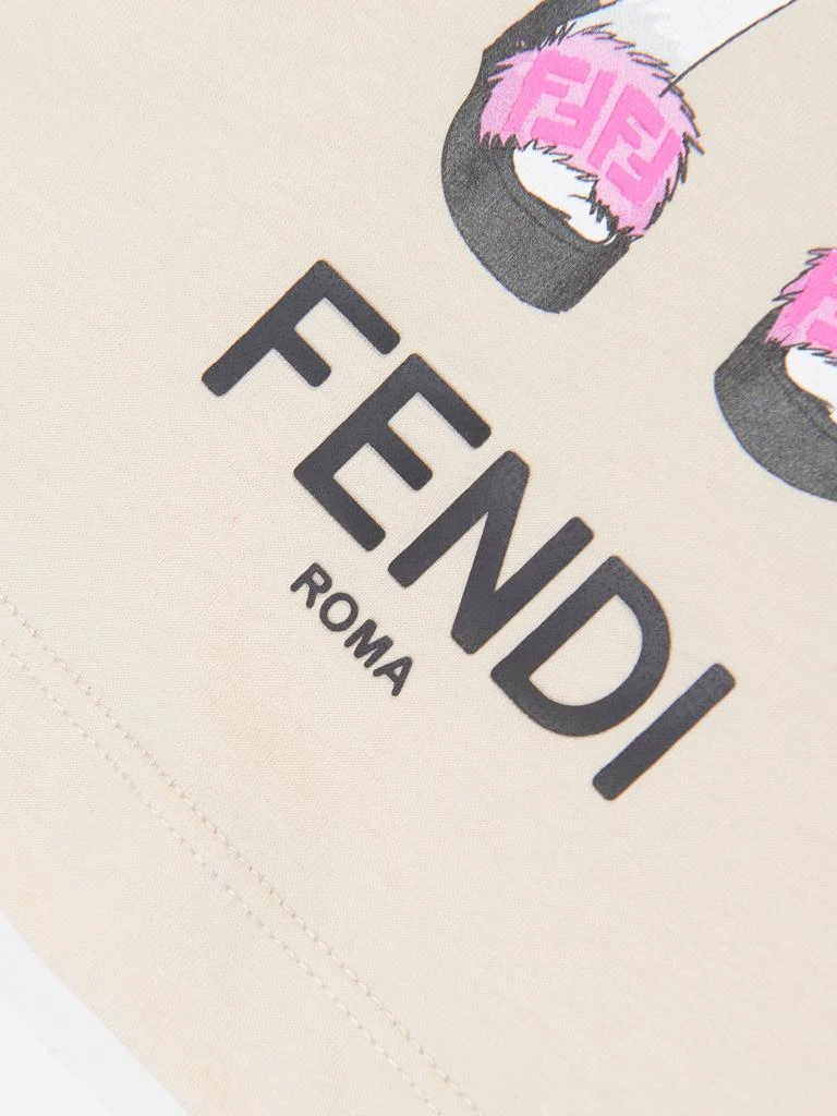 商品Fendi|Fendi Girls Graphic Print T-Shirt in Beige,价格¥1384,第4张图片详细描述