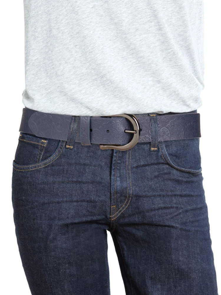 商品Robert Graham|Vince Leather Belt,价格¥240,第3张图片详细描述