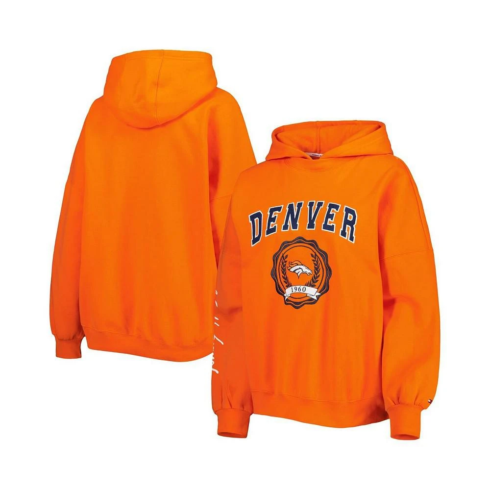 商品Tommy Hilfiger|Women's Orange Denver Broncos Becca Drop Shoulder Pullover Hoodie,价格¥505,第1张图片