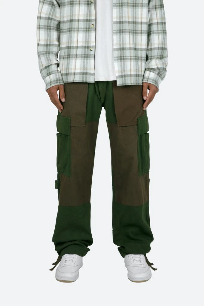 商品MNML|Paneled Cargo Pants - Olive,价格¥384,第1张图片