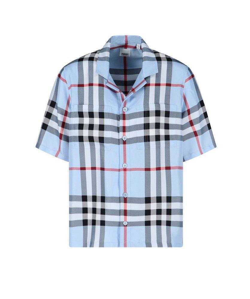 商品Burberry|Burberry Checked Short-Sleeved Shirt,价格¥4758-¥6735,第1张图片