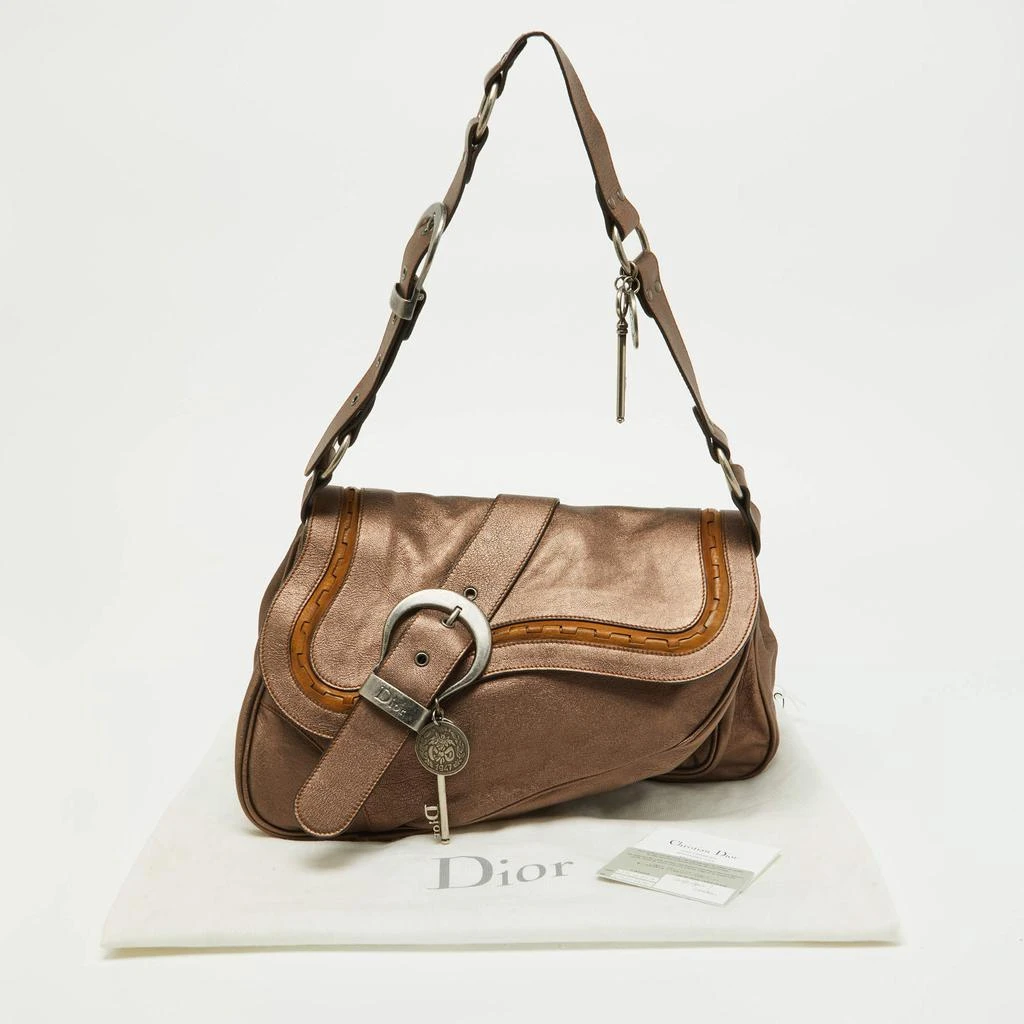 Dior Copper Leather Large Gaucho Double Saddle Shoulder Bag 商品