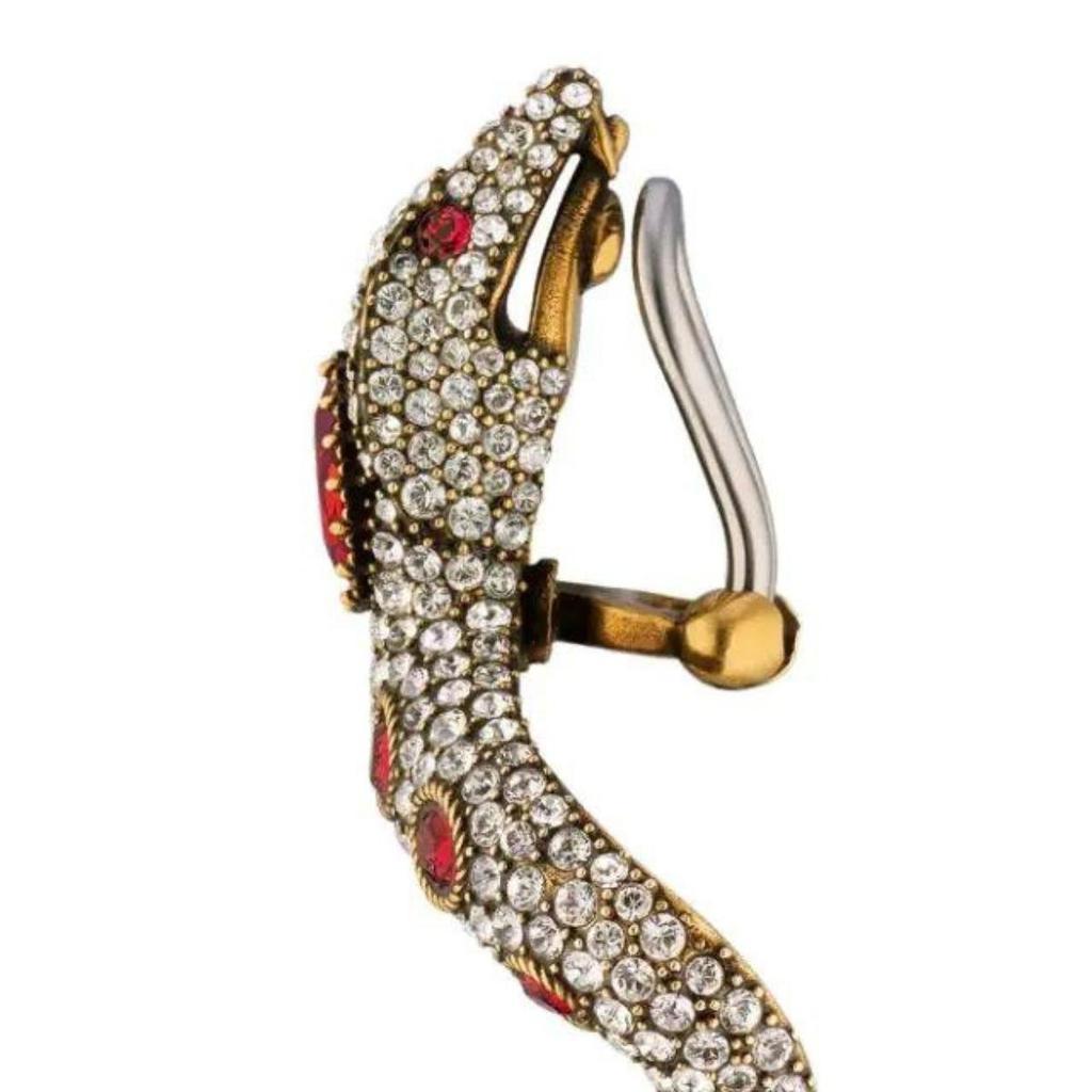 商品Gucci|Crystal Clip On Earrings,价格¥7735,第7张图片详细描述