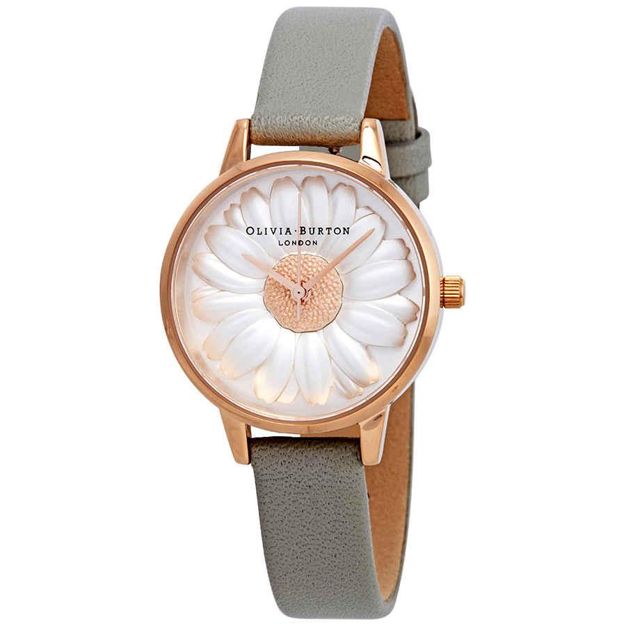 Olivia Burton Flower Show 3D Daisy White Dial Ladies Watch OB15EG50商品第1张图片规格展示