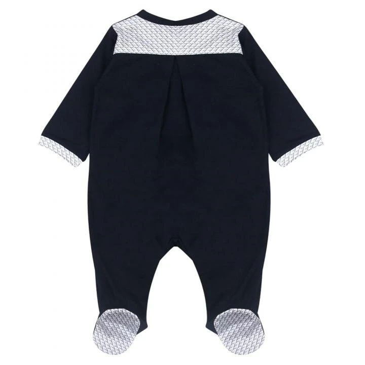 商品Emporio Armani|Cotton Navy Romper & Bib Gift Set,价格¥417,第4张图片详细描述