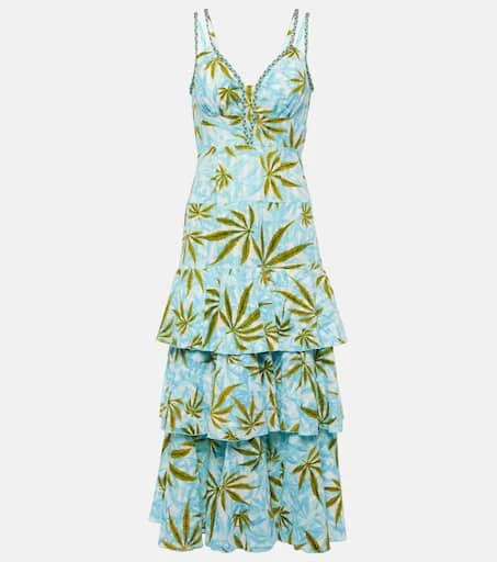 商品Diane von Furstenberg|Cate印花棉质加长连衣裙,价格¥4248,第1张图片