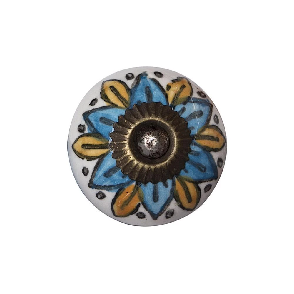 商品KNOB-IT|Handpainted Ceramic Knob Set of 8,价格¥313,第2张图片详细描述