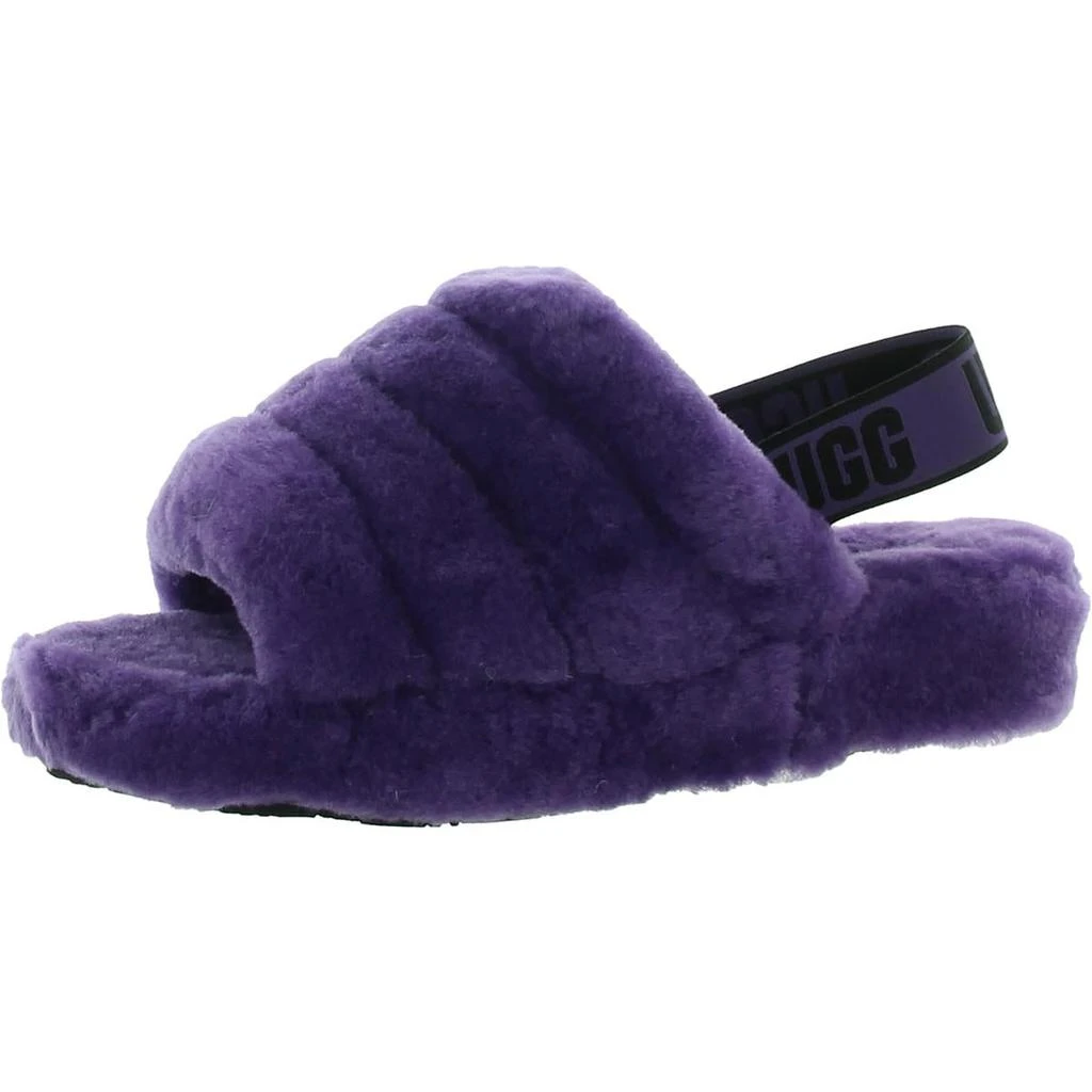 Ugg Fluff Yeah Women's Grooved Shearling Slingback Slippers 商品