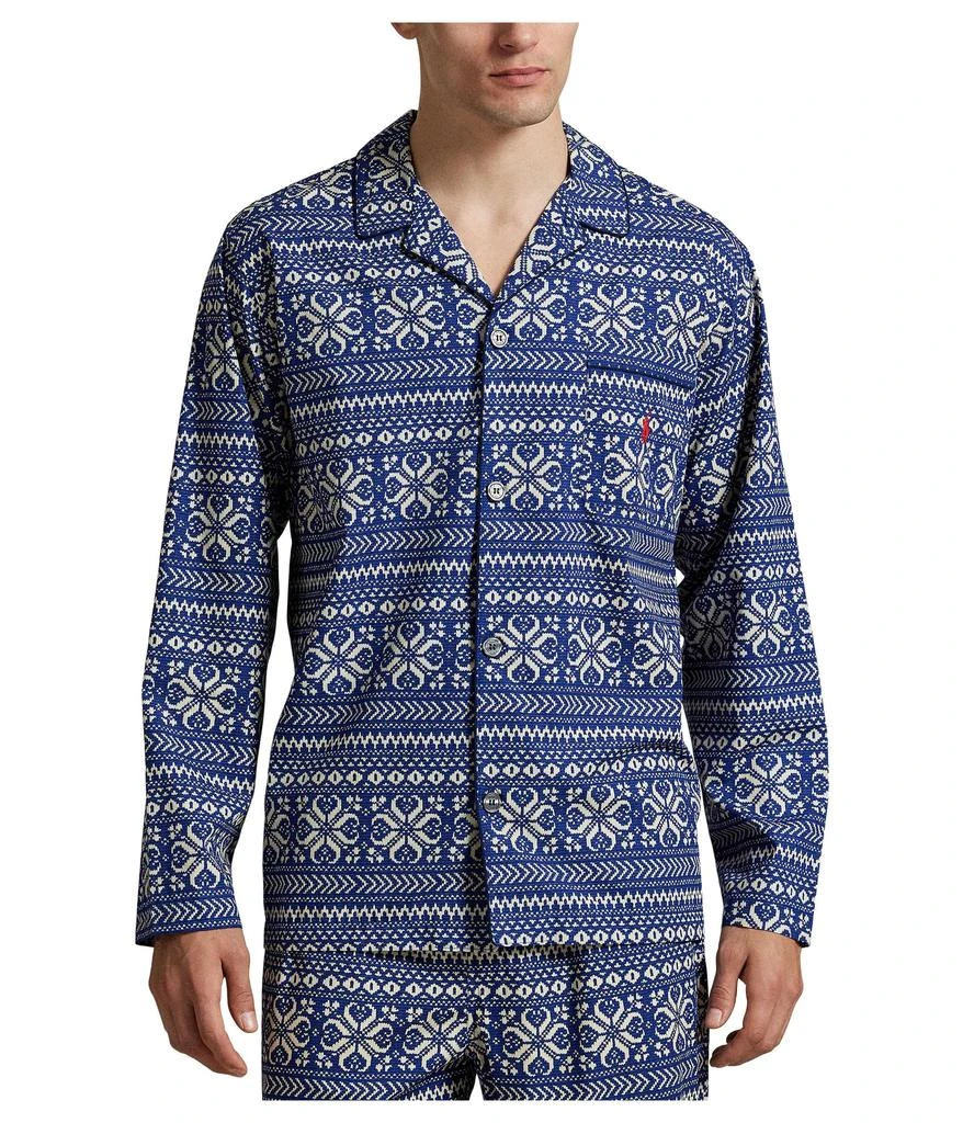 商品Ralph Lauren|Folded Woven Long Sleeve PJ Top & PJ Pants,价格¥844,第3张图片详细描述