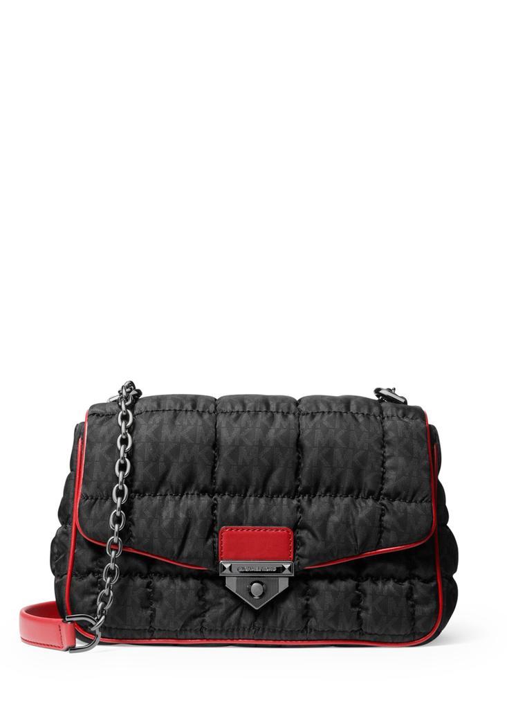 商品Michael Kors|Soho large quilted signature logo nylon shoulder bag,价格¥1274,第1张图片