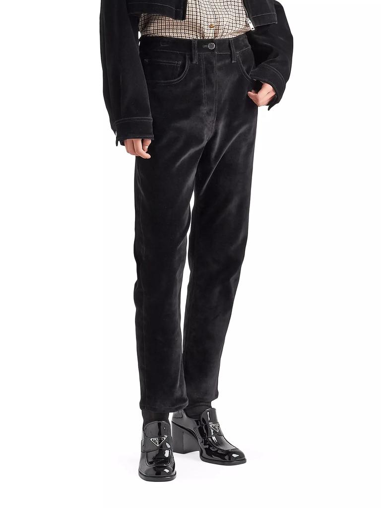 パンツ・ボトムスその他 PRADA | Five-pocket velvet Pants GEP340 Black Five-pocket Velvet Denim Jeans | PRADA