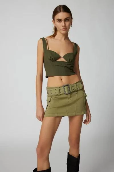 商品Urban Outfitters|UO Joan Belted Micro Mini Skirt,价格¥227,第1张图片