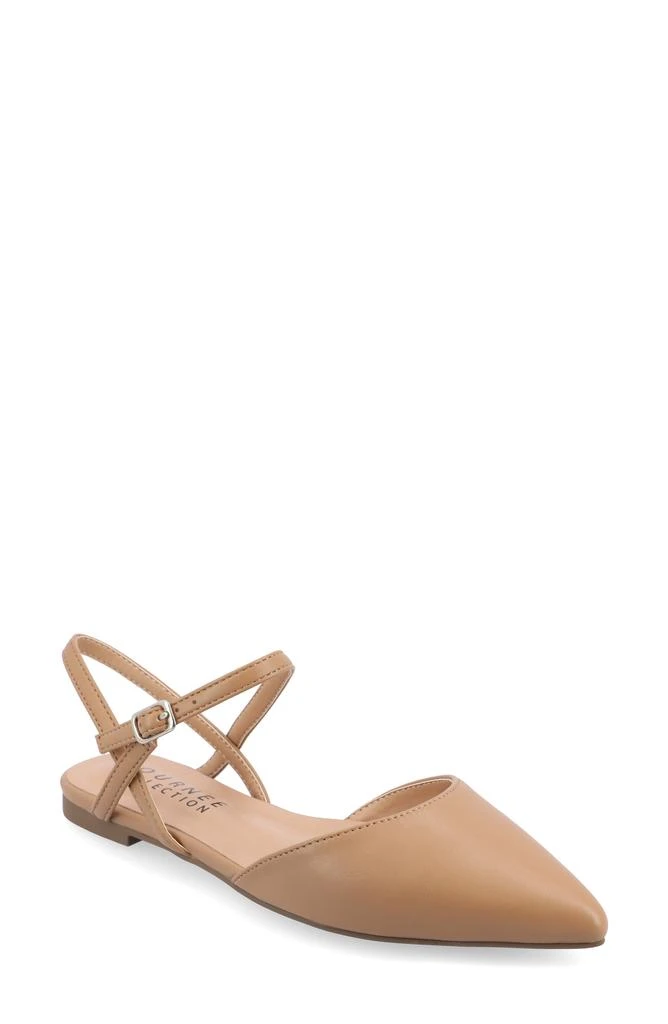 商品Journee Collection|Martine SuperNatural Shades Slingback Flat,价格¥424,第1张图片