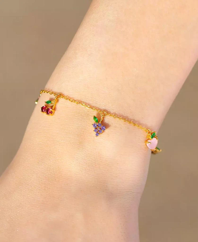 商品Girls Crew|Crystal Multi-Color Fruit Basket Bracelet,价格¥434,第2张图片详细描述