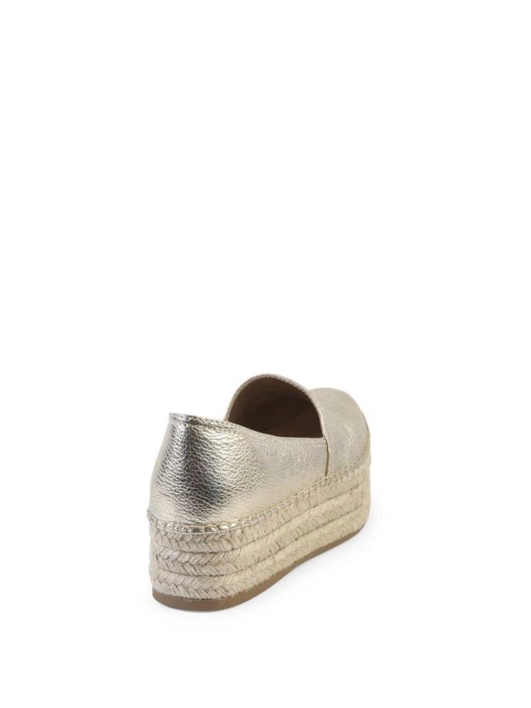 商品Miu Miu|Metallic Leather Espadrille Platform Espadrilles,价格¥1754,第2张图片详细描述