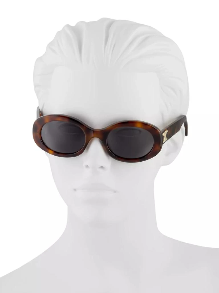 商品Celine|Triomphe 52MM Oval Sunglasses,价格¥3839,第4张图片详细描述