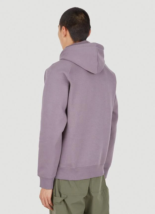 商品Carhartt WIP|Chase Hooded Sweatshirt in Purple,价格¥515,第4张图片详细描述