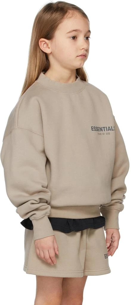 商品Essentials|Kids Tan Pullover Sweatshirt,价格¥394,第3张图片详细描述