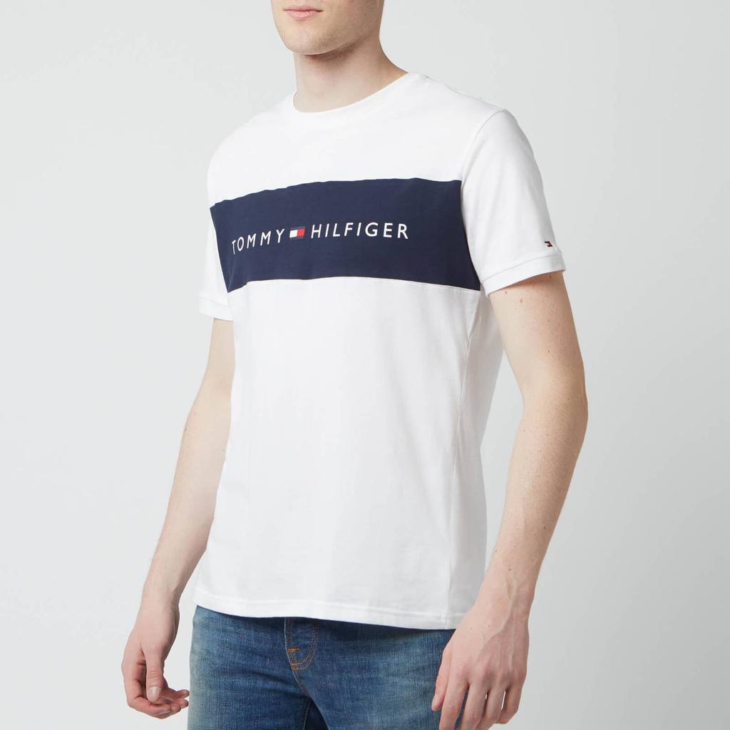 Tommy Hilfiger Men's Flag Logo Crewneck T-Shirt - White商品第1张图片规格展示
