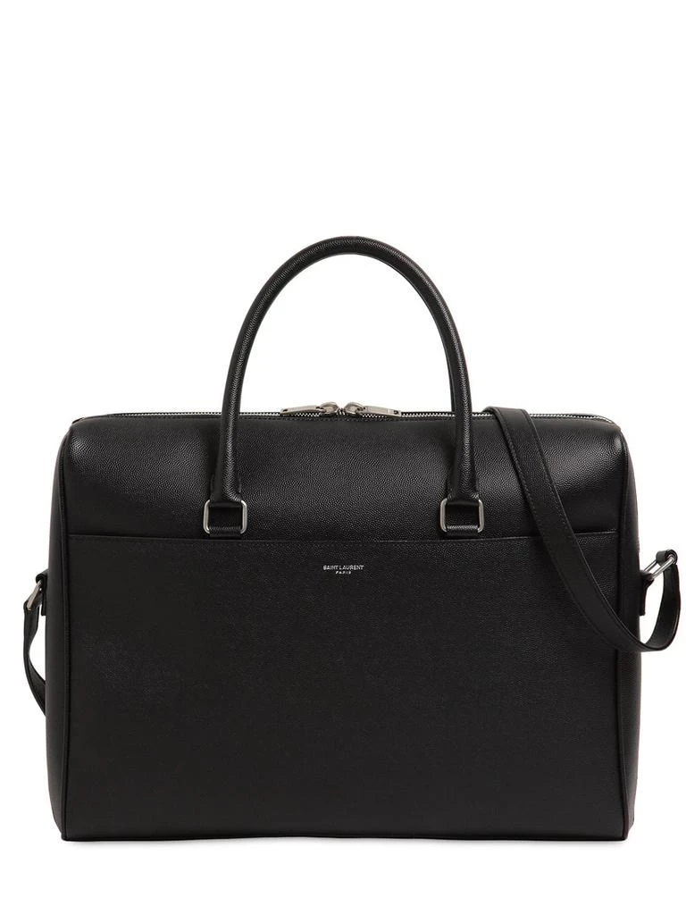 商品Yves Saint Laurent|Grained Leather Briefcase,价格¥12220,第1张图片