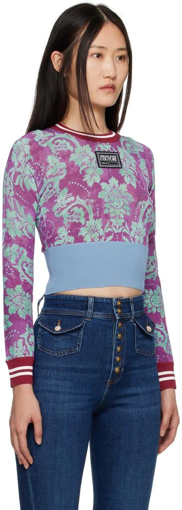 商品Versace|Multicolour Tapestry Long Sleeve T-Shirt,价格¥2022,第2张图片详细描述