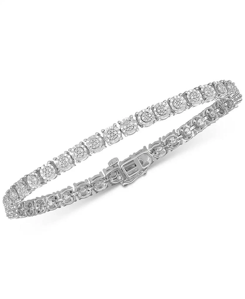 商品Macy's|Diamond Tennis Bracelet (1/4 ct. t.w.) in Sterling Silver,价格¥456,第1张图片