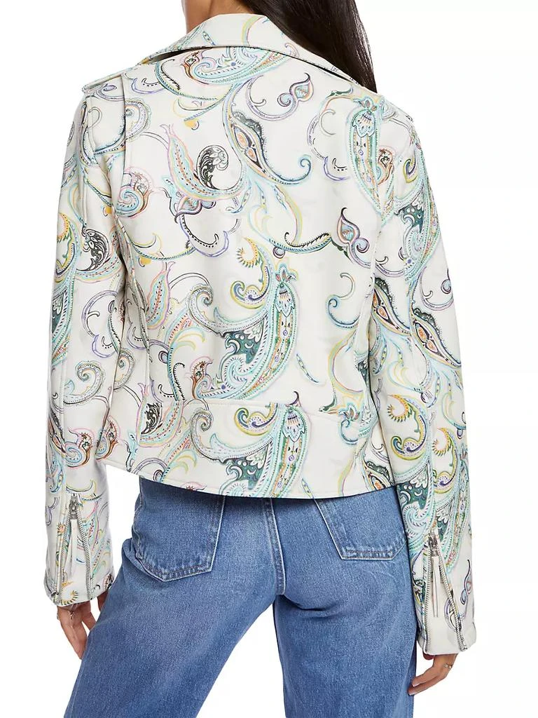 商品Robert Graham|Monroe Paisley Vegan Leather Jacket,价格¥2227,第5张图片详细描述