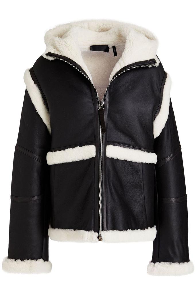 Shearling hooded jacket商品第3张图片规格展示