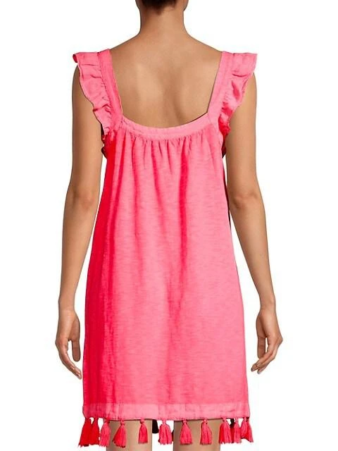 商品Vineyard Vines|Ruffle & Tassel-Trim Minidress,价格¥383,第5张图片详细描述
