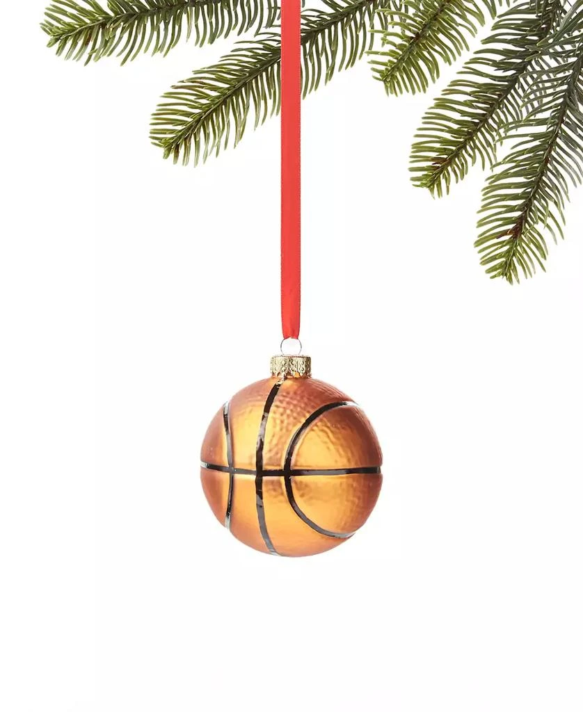 商品Holiday Lane|Sports & Hobbies Basketball Ball Ornament, Exclusively at Macy's,价格¥37,第1张图片