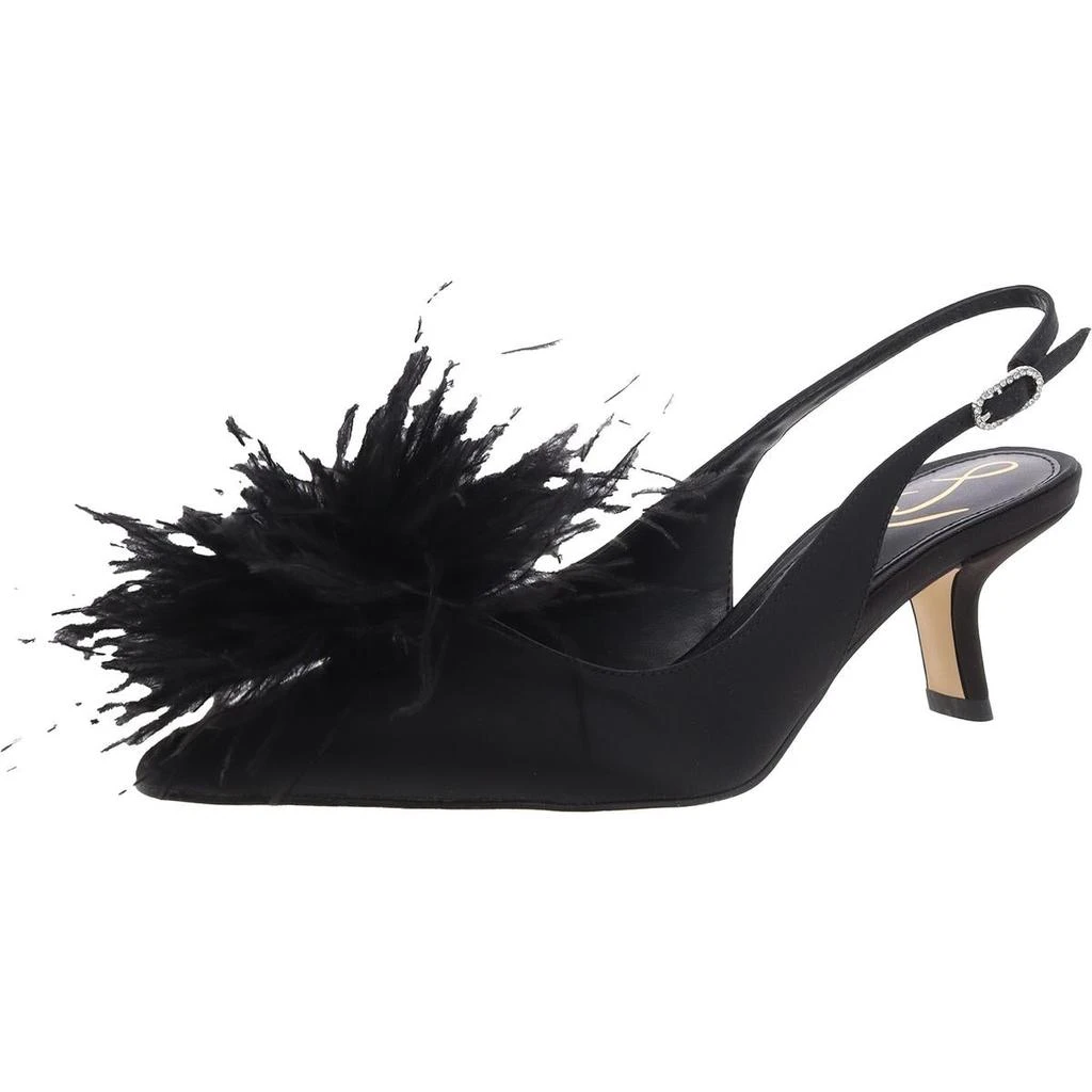 商品Sam Edelman|Bianka Feather Womens Round Toe Ankle Strap Slingback Heels,价格¥396,第1张图片